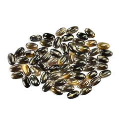 BLACK GOLDEN SUNSTONE PLAIN LENTIL OVAL (FULL DRILL) 11.50X6.50MM 3.65 Cts.