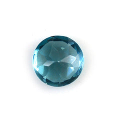 NATURAL BLUE ZIRCON CUT ROUND 4MM 0.38 Cts.