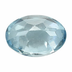 NATURAL BLUE ZIRCON CUT OVAL 7X5MM 1.08 Cts.