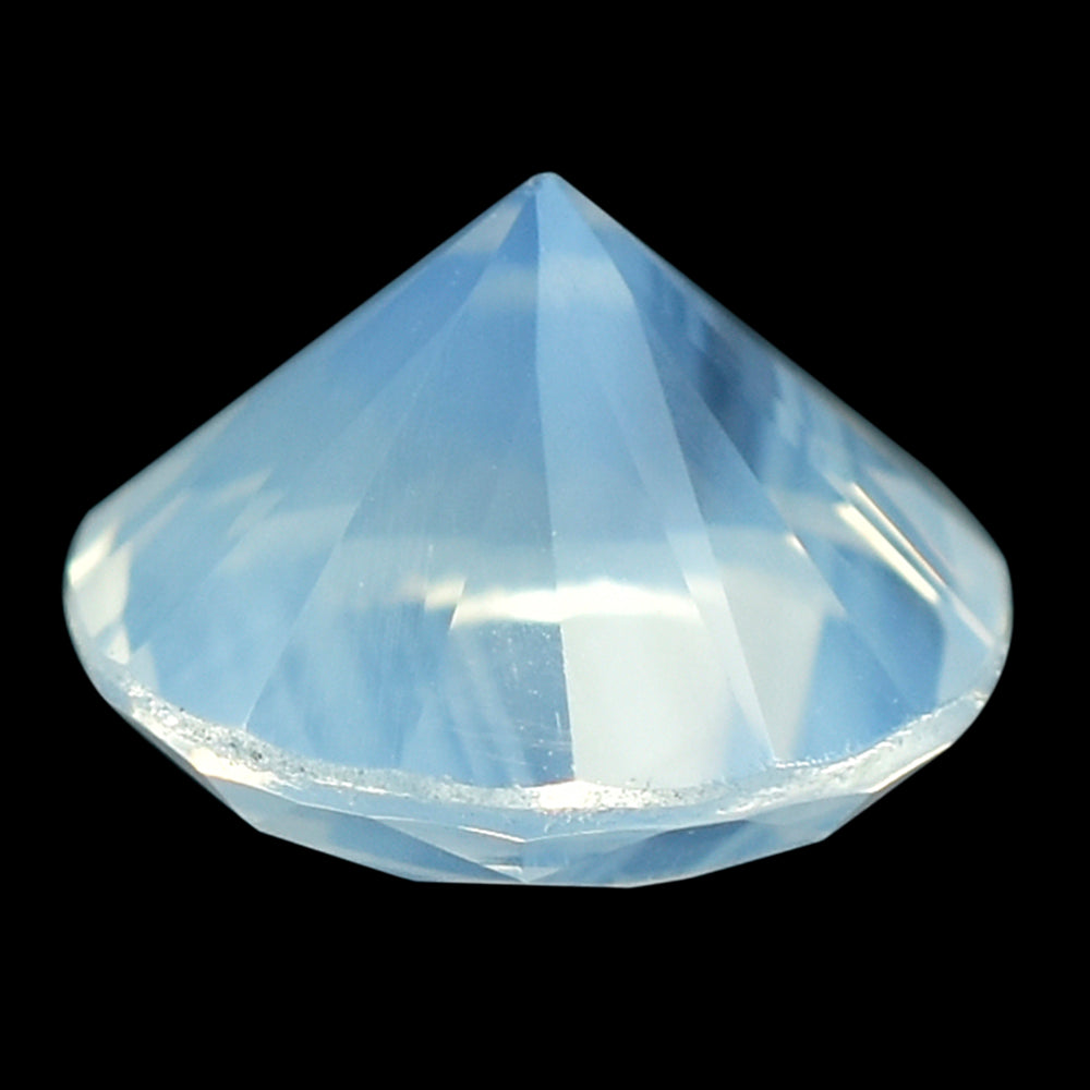BLUE MOON QUARTZ DIAMOND CUT ROUND 10MM 3.39 Cts.