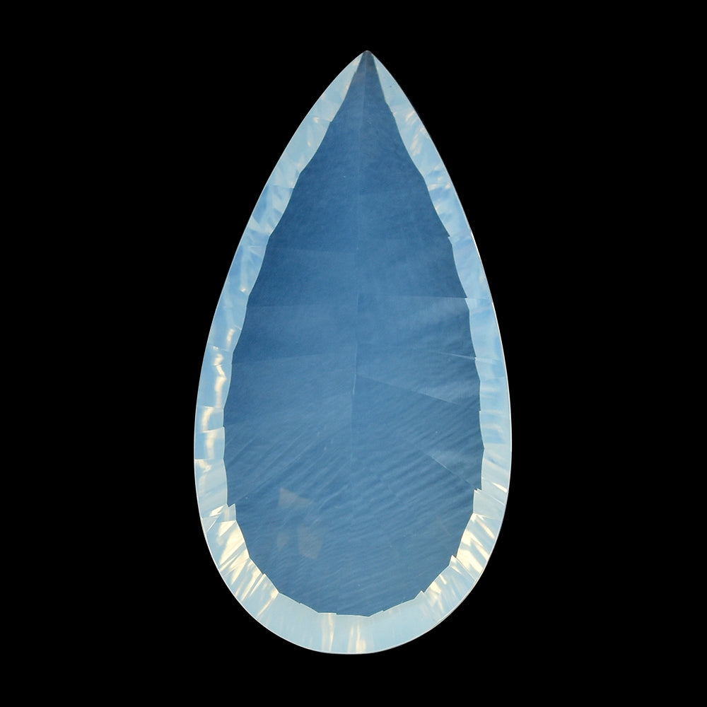 BLUE MOON QUARTZ CONCAVE CUT PEAR 25X13MM 12.98 Cts.
