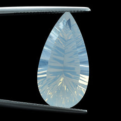 BLUE MOON QUARTZ CONCAVE CUT PEAR 25X13MM 12.98 Cts.