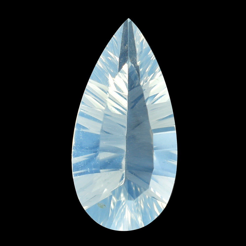 BLUE MOON QUARTZ CONCAVE CUT PEAR 16X8MM 3.48 Cts.