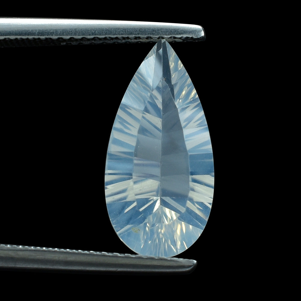 BLUE MOON QUARTZ CONCAVE CUT PEAR 16X8MM 3.48 Cts.