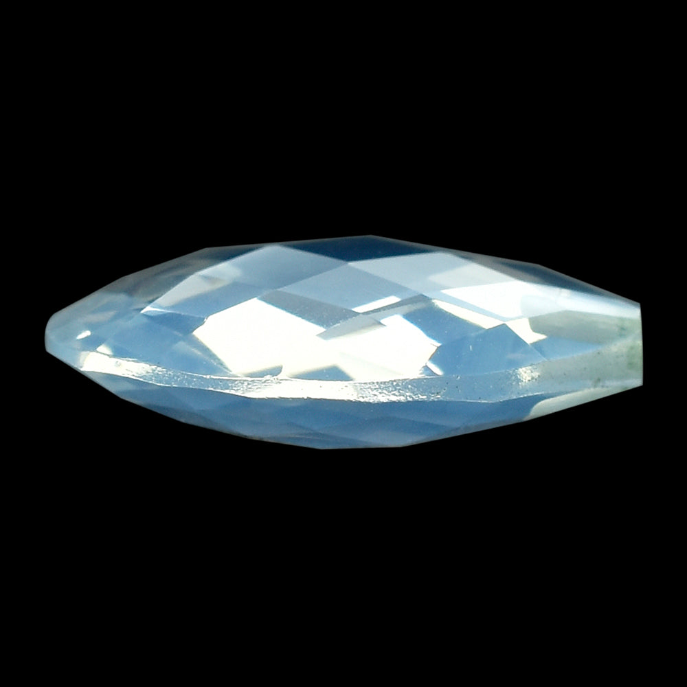 BLUE MOON QUARTZ BRIOLETTE PEAR (HALF DRILL) 20X15MM 11.70 Cts.