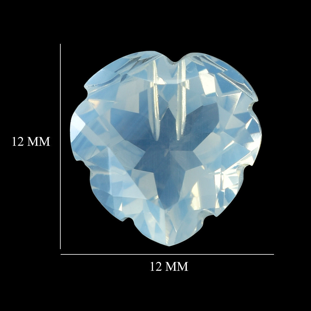 BLUE MOON QUARTZ CARVED HEART 12MM 5.92 Cts.