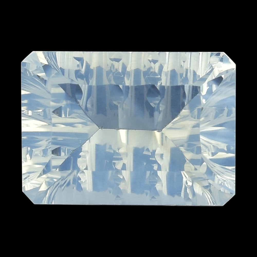 BLUE MOON QUARTZ CONCAVE SPLENDOR CUT OCTAGON (TRANSPARENT) 14X10MM 6.40 Cts.