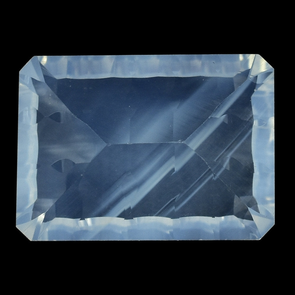 BLUE MOON QUARTZ CONCAVE SPLENDOR CUT OCTAGON (TRANSPARENT) 14X10MM 6.40 Cts.