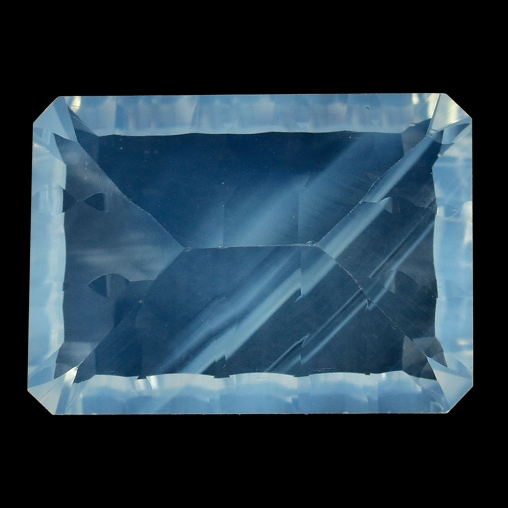 BLUE MOON QUARTZ CONCAVE SPLENDOR CUT OCTAGON (TRANSPARENT) 14X10MM 6.40 Cts.