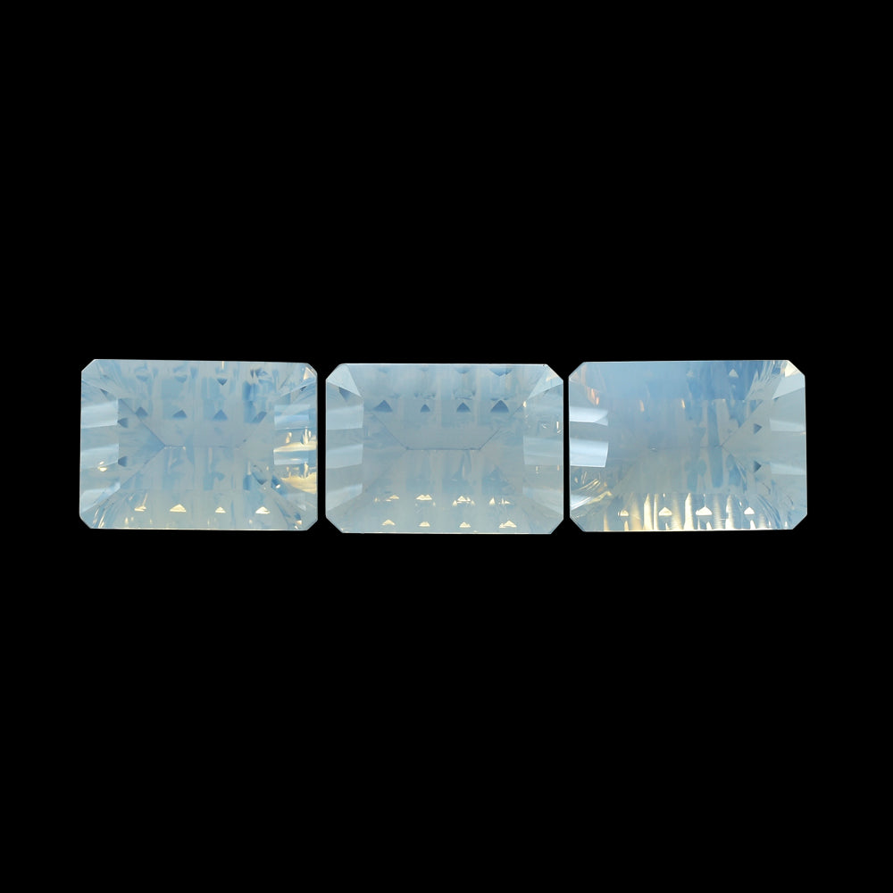 BLUE MOON QUARTZ CONCAVE SPLENDOR CUT OCTAGON 14X10MM 6.40 Cts.