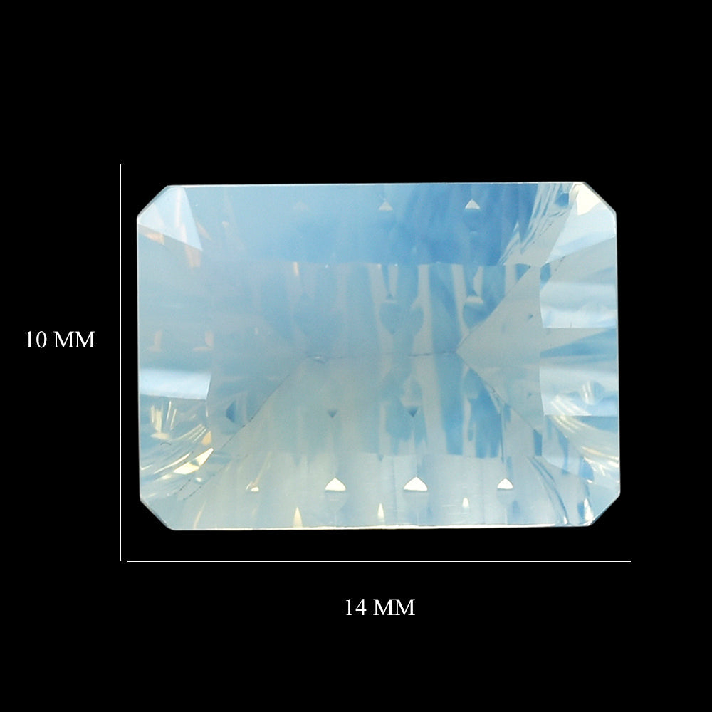 BLUE MOON QUARTZ CONCAVE SPLENDOR CUT OCTAGON 14X10MM 6.40 Cts.
