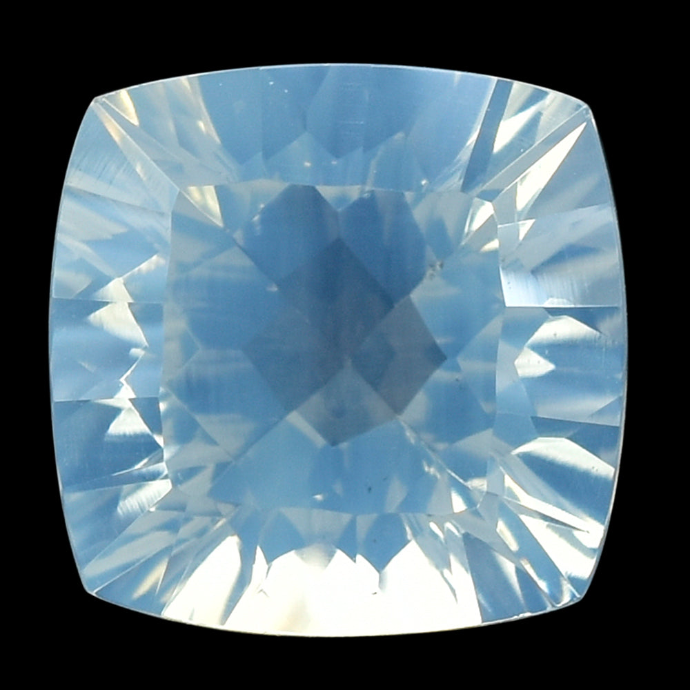 BLUE MOON QUARTZ CONCAVE CUT CUSHION 10MM 3.93 Cts.