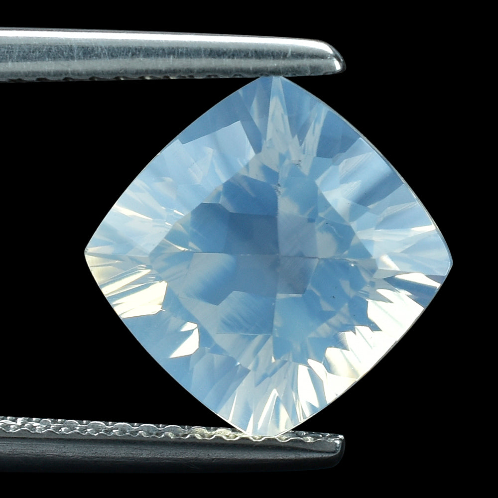 BLUE MOON QUARTZ CONCAVE CUT CUSHION 10MM 3.93 Cts.