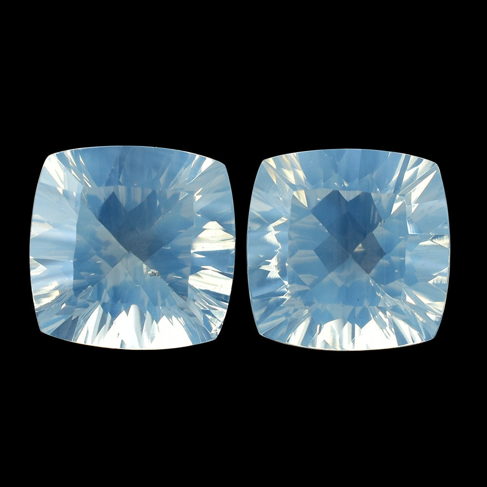 BLUE MOON QUARTZ CONCAVE CUT CUSHION 10MM 3.93 Cts.