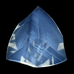 BLUE MOON QUARTZ LEAF CONCAVE TRILLION 14MM 7.00 Cts.