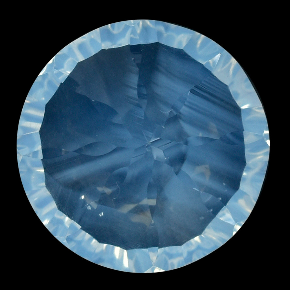 BLUE MOON QUARTZ CONCAVE SPLENDOR CUT ROUND 16MM 12.70 Cts.