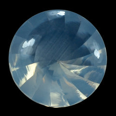 BLUE MOON QUARTZ BUFFTOP ROUND WITH TWISTED CONCAVE 15MM 9.48 Cts.