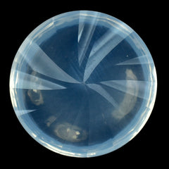 BLUE MOON QUARTZ BUFFTOP ROUND WITH TWISTED CONCAVE 15MM 9.48 Cts.