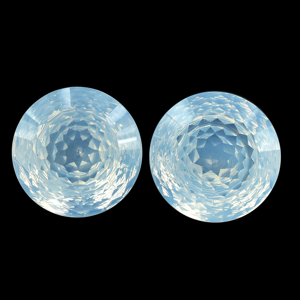 BLUE MOON QUARTZ NIRVANA CUT ROUND 14MM 8.85 Cts.