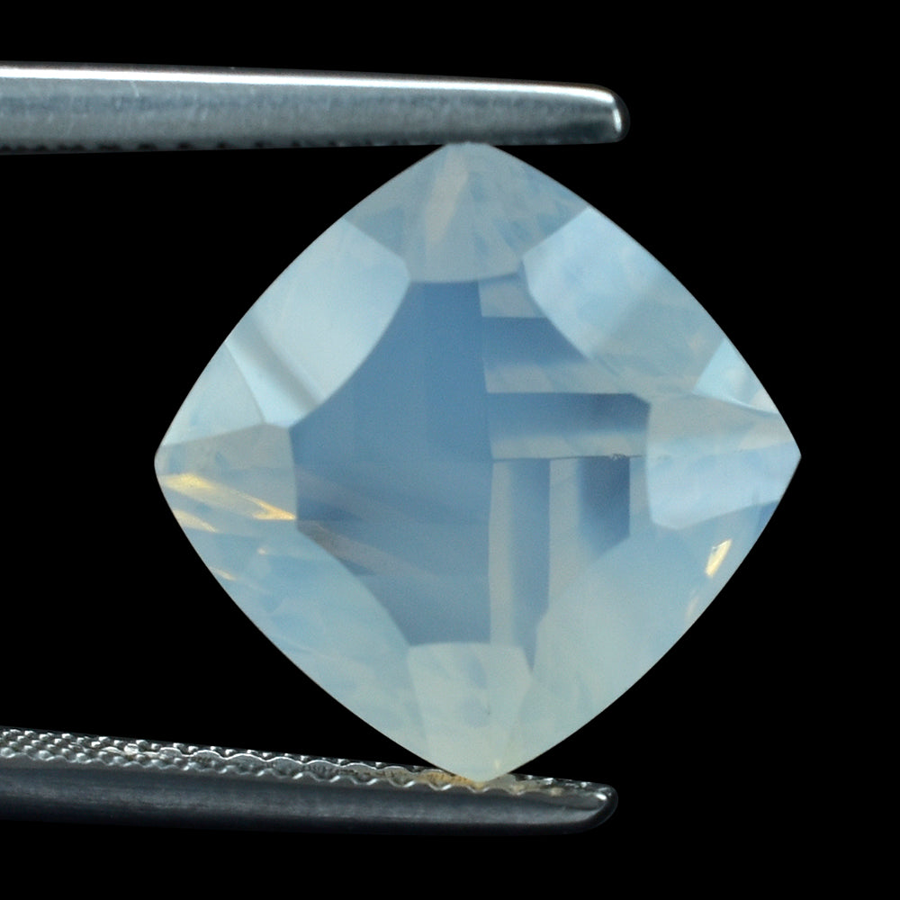 BLUE MOON QUARTZ LONG STEP CONCAVE CUSHION 12MM 6.35 Cts.