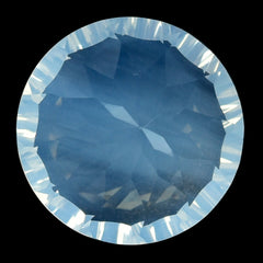 BLUE MOON QUARTZ CONCAVE CUT ROUND 12MM 5.71 Cts.