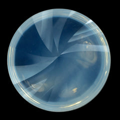 BLUE MOON QUARTZ BUFFTOP ROUND WITH TWISTED CONCAVE 15MM 9.88 Cts.