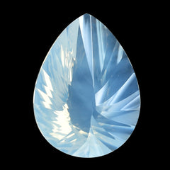 BLUE MOON QUARTZ CONCAVE BRIOLETTE PEAR (1ST) 20X15MM 13.26 Cts.