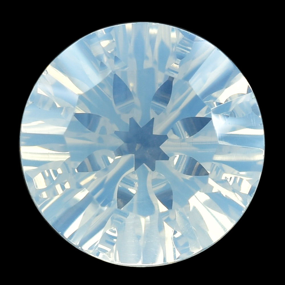 BLUE MOON QUARTZ CONCAVE SPLENDOR CUT ROUND (1ST) 12MM 5.51 Cts.