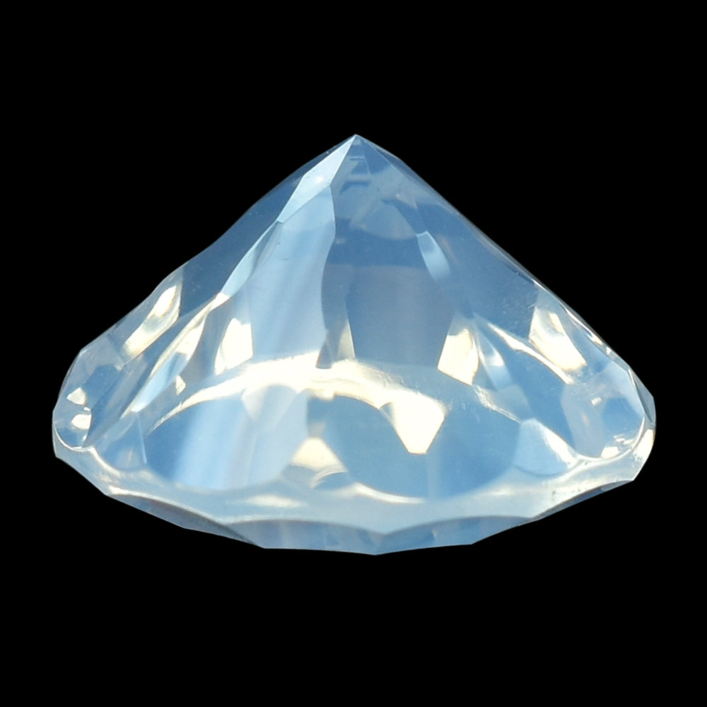 BLUE MOON QUARTZ CONCAVE SPLENDOR CUT ROUND (1ST) 12MM 5.23 Cts.