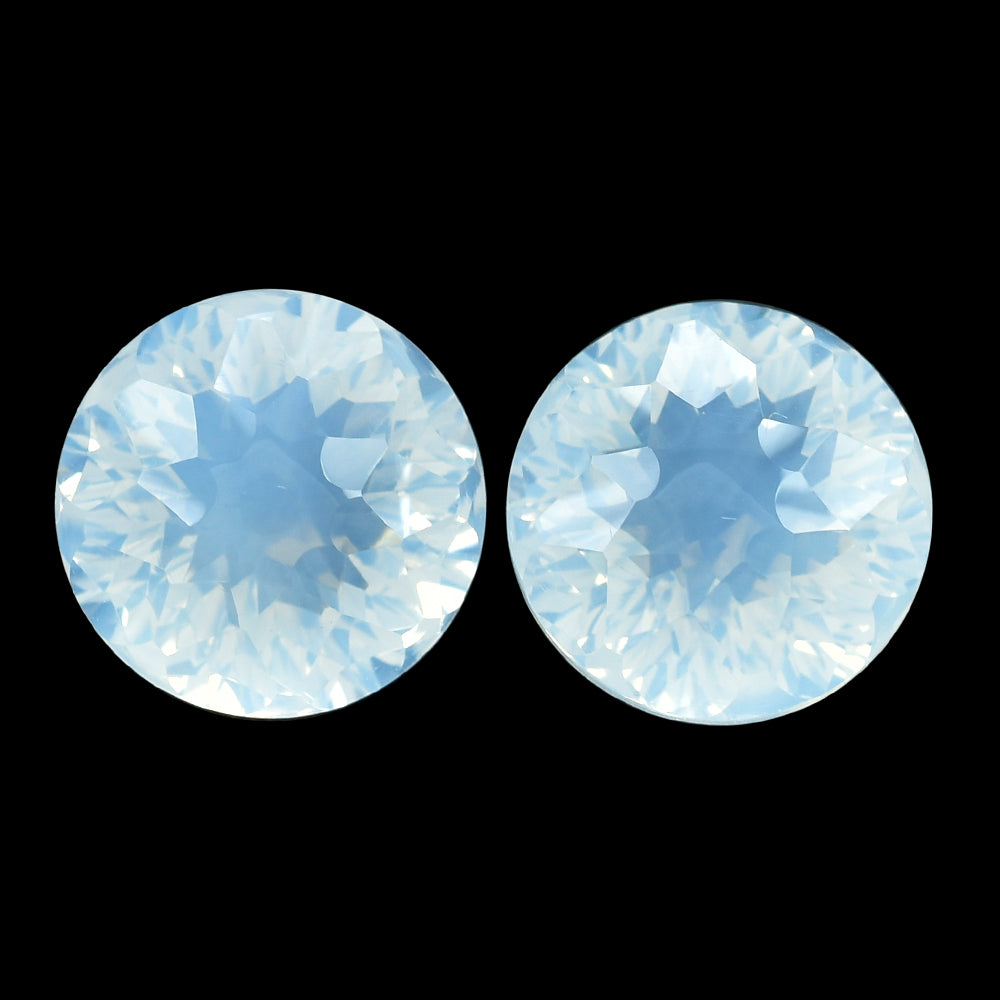 BLUE MOON QUARTZ GALAXY CUT DOME ROUND (1ST) 12MM 6.66 Cts.
