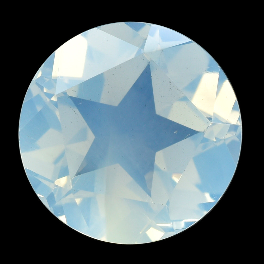 BLUE MOON QUARTZ PENTAGON ROUND WITH STAR CUT BACK (1ST) 15MM 11.86 Cts.