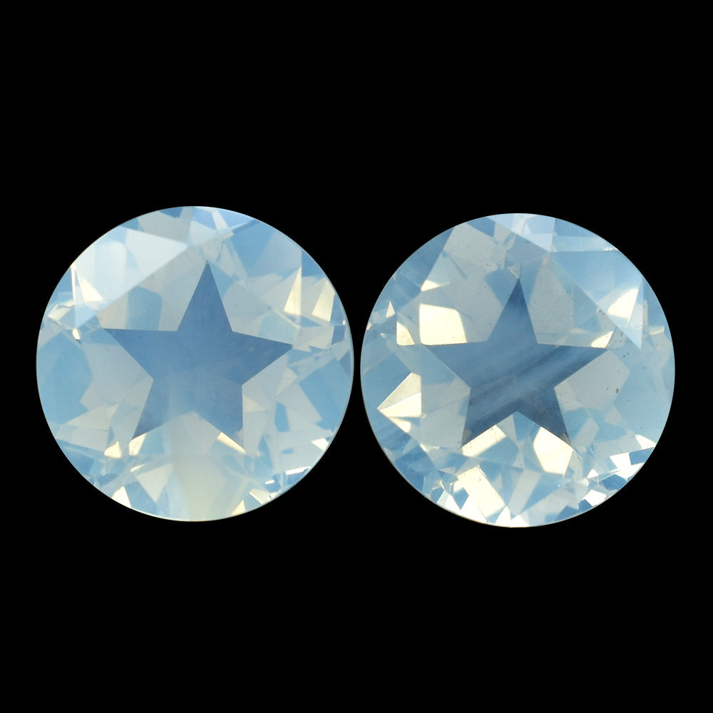 BLUE MOON QUARTZ PENTAGON ROUND WITH STAR CUT BACK (1ST) 15MM 11.86 Cts.