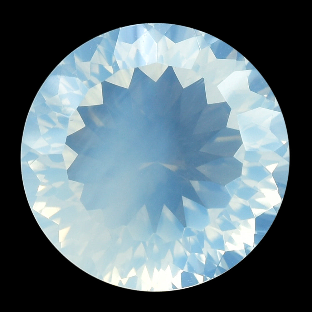 BLUE MOON QUARTZ CONCAVE CUT ROUND (1ST) 12MM 5.83 Cts.