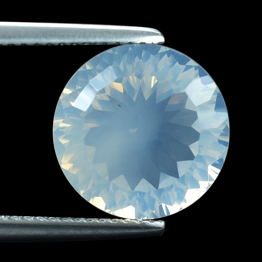 BLUE MOON QUARTZ CONCAVE CUT ROUND (1ST) 12MM 5.83 Cts.