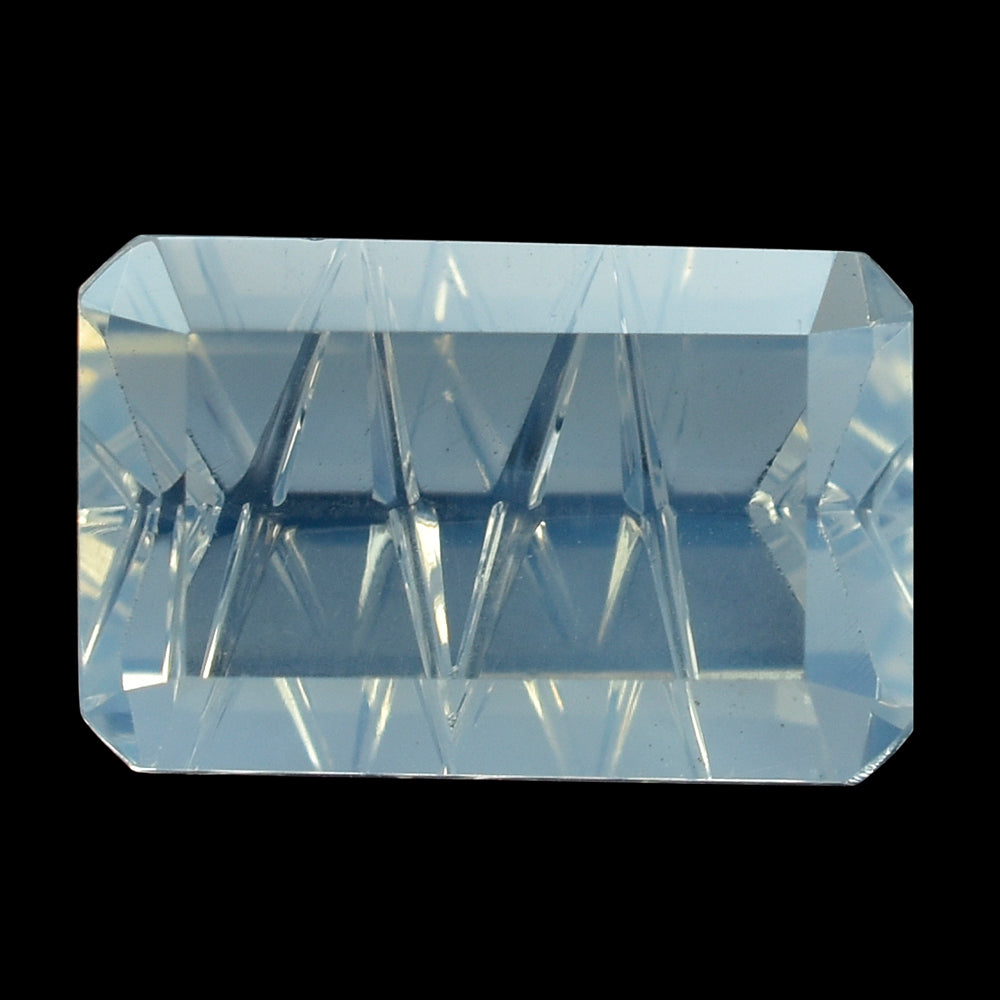 BLUE MOON QUARTZ CONCAVE LIGHTENING CUT OCTAGON (1ST) 14X9MM 5.45 Cts.