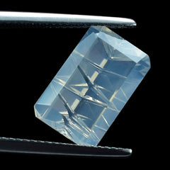 BLUE MOON QUARTZ CONCAVE LIGHTENING CUT OCTAGON (1ST) 14X9MM 5.45 Cts.