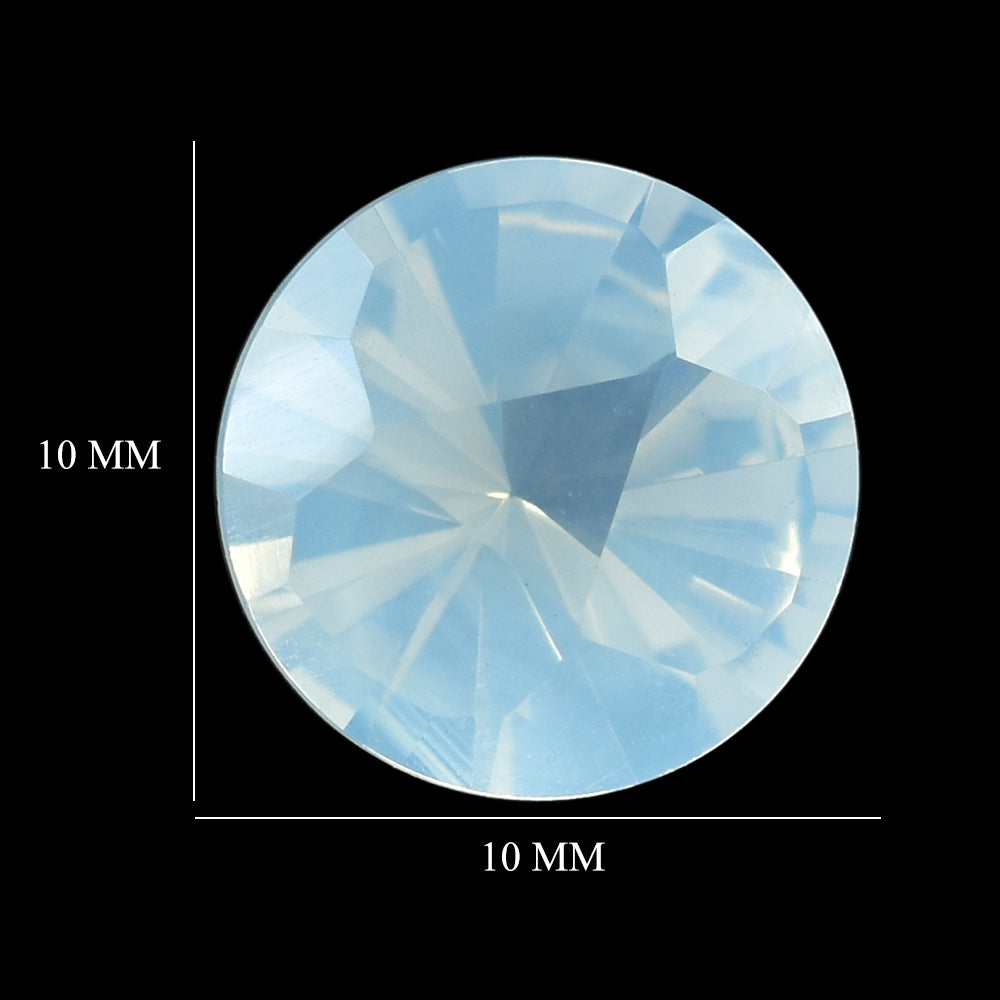 BLUE MOON QUARTZ CLUBS TOP ROUND (1ST) 10MM 2.99 Cts.