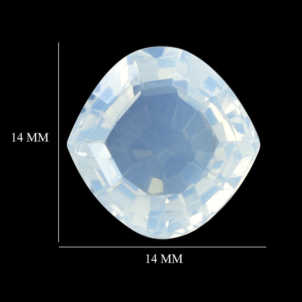 BLUE MOON QUARTZ STEP CUT ONION (1ST)14MM 8.85 Cts.