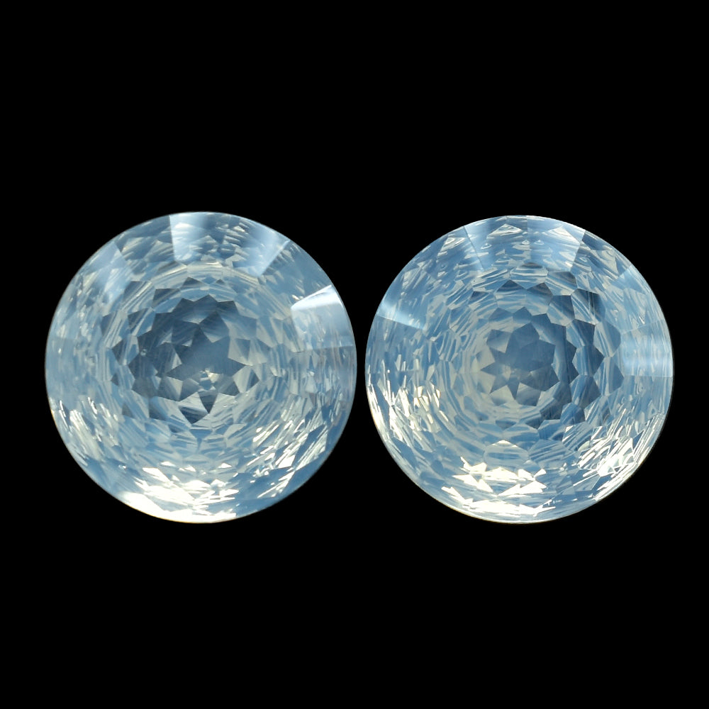 BLUE MOON QUARTZ NIRVANA CUT ROUND (1ST) 14MM 8.83 Cts.