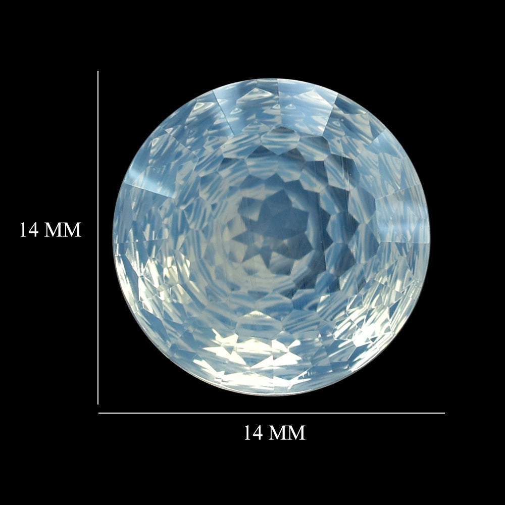 BLUE MOON QUARTZ NIRVANA CUT ROUND (1ST) 14MM 8.83 Cts.