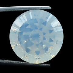 BLUE MOON QUARTZ CONCAVE SPLENGOR CUT ROUND (1ST) 22MM 32.37 Cts.