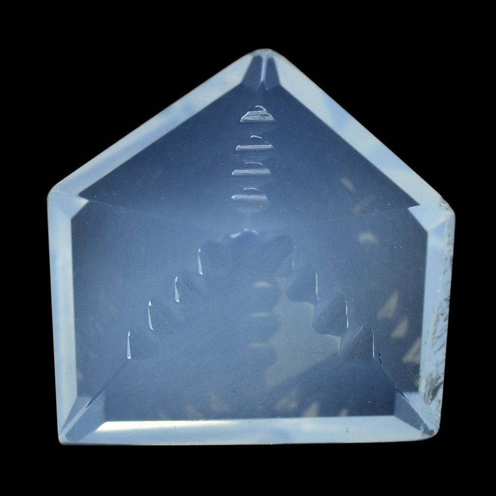 BLUE MOON QUARTZ ZIP CUT PENTAGON (1ST) 12MM 5.26 Cts.