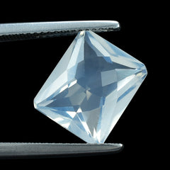 BLUE MOON QUARTZ SPECIAL CHECKER OCTAGON 12X10MM 5.70 Cts.