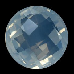 BLUE MOON QUARTZ CHESS CUT BRIOLETTE ROUND (1ST) 12MM 6.56 Cts.