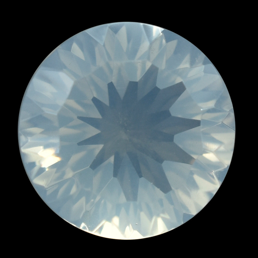 BLUE MOON QUARTZ CONCAVE CUT ROUND (1ST) 12MM  5.60 Cts.