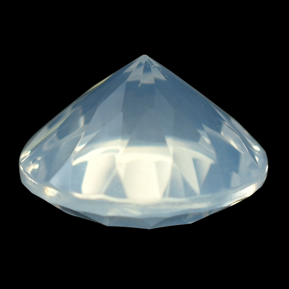 BLUE MOON QUARTZ CONCAVE CUT ROUND (1ST) 12MM  5.60 Cts.