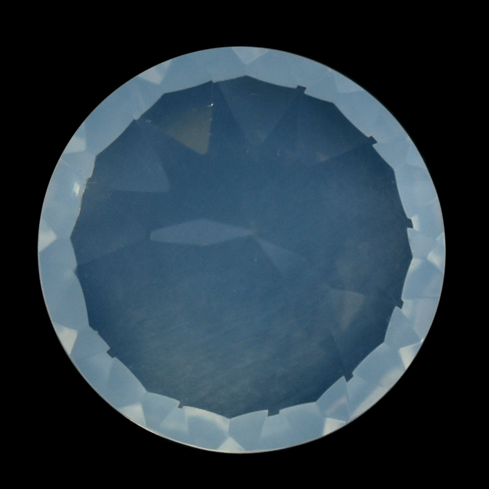 BLUE MOON QUARTZ CONCAVE CUT ROUND (1ST) 12MM  5.60 Cts.