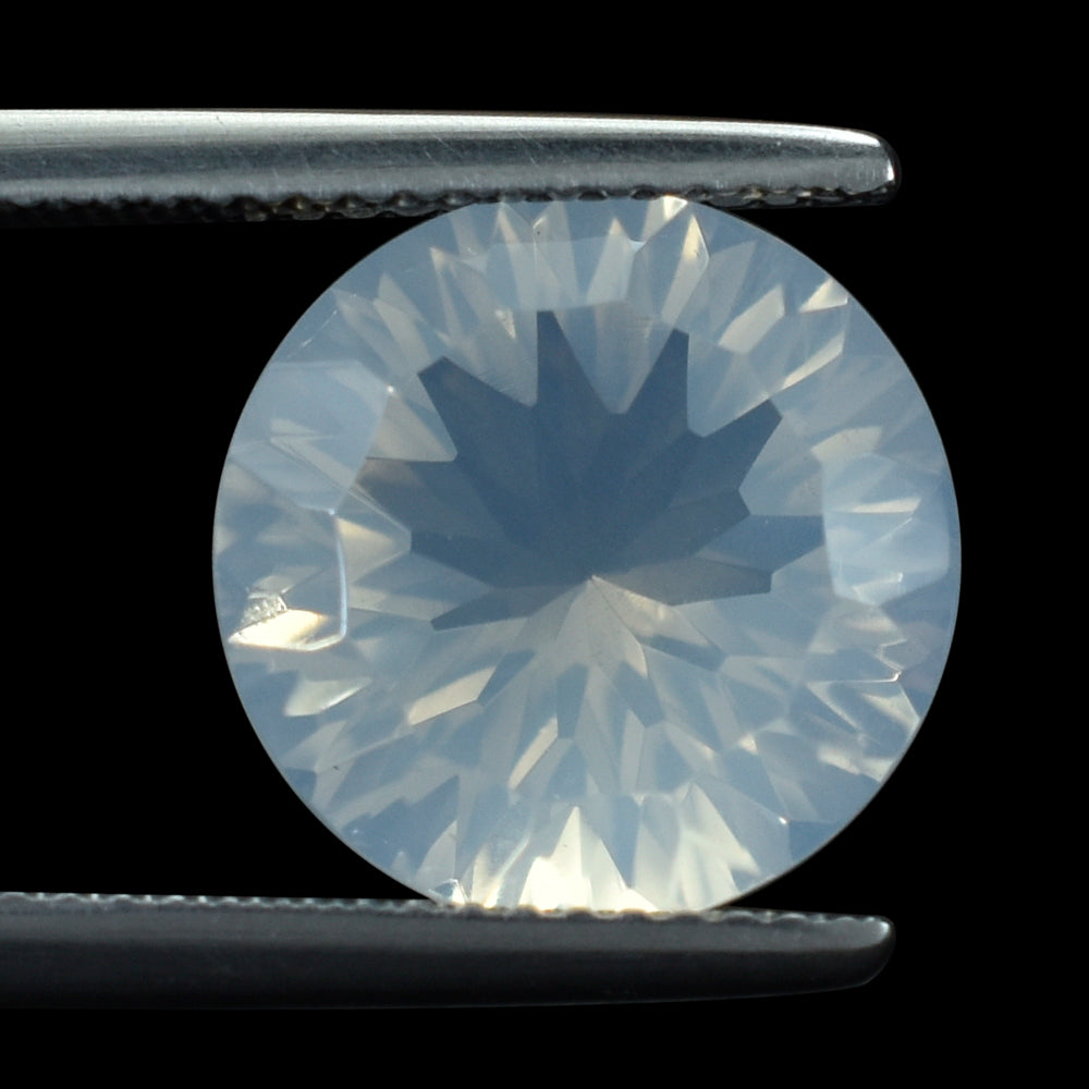 BLUE MOON QUARTZ CONCAVE CUT ROUND (1ST) 12MM  5.60 Cts.