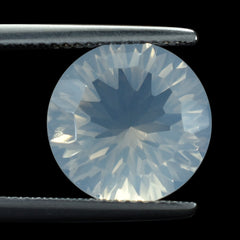 BLUE MOON QUARTZ CONCAVE CUT ROUND (1ST) 12MM  5.60 Cts.