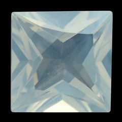 BLUE MOON QUARTZ FANCY CUT TABLE WITH PRINCESS CUT BACK SQUARE (1ST) 10MM  4.39 Cts.